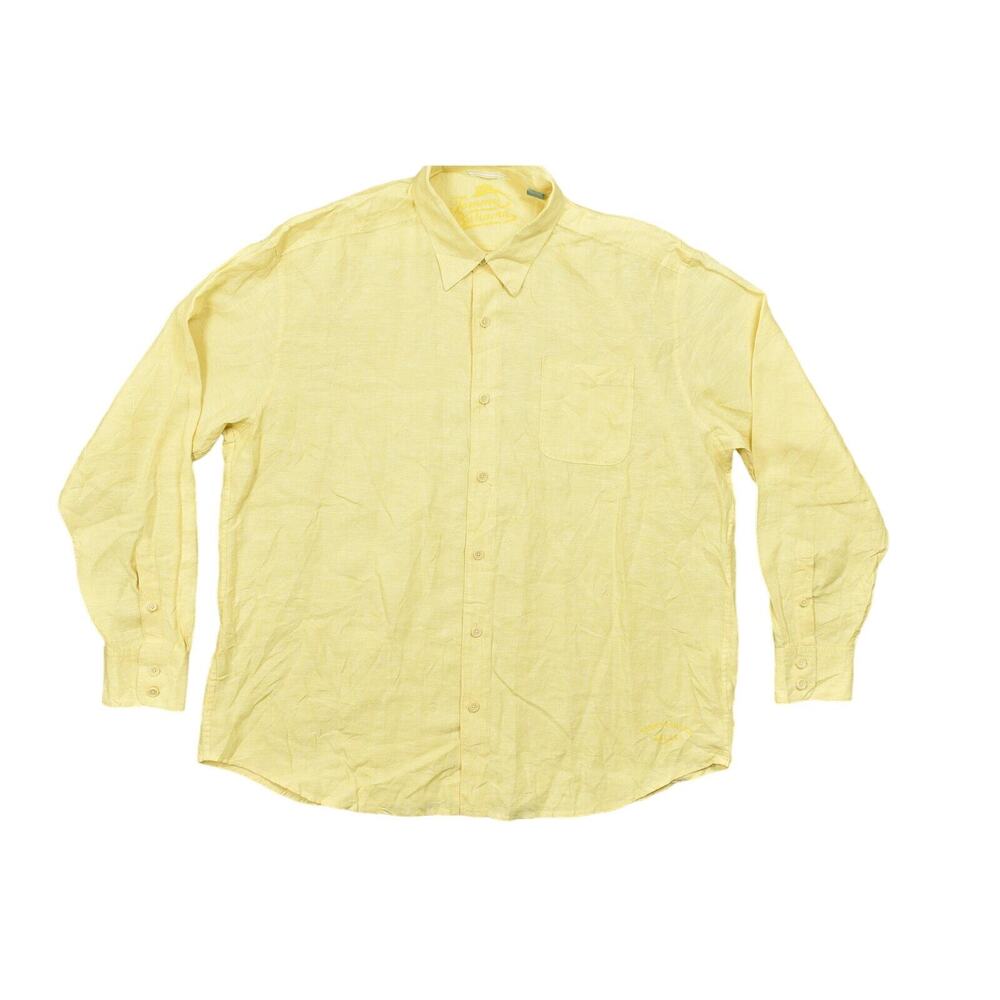 Tommy Bahama Yellow Long-Sleeve Button-Down Shirt